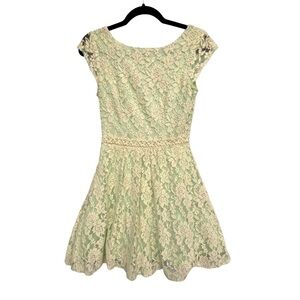 Elegant Cream Lace Dress